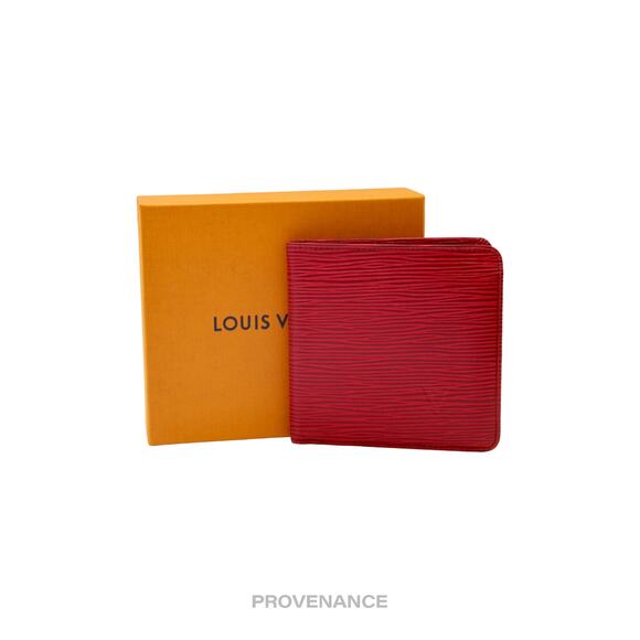 🔴 Louis Vuitton MALLETIER Marco Wallet - Red Epi Leather - Picture 1 of 10